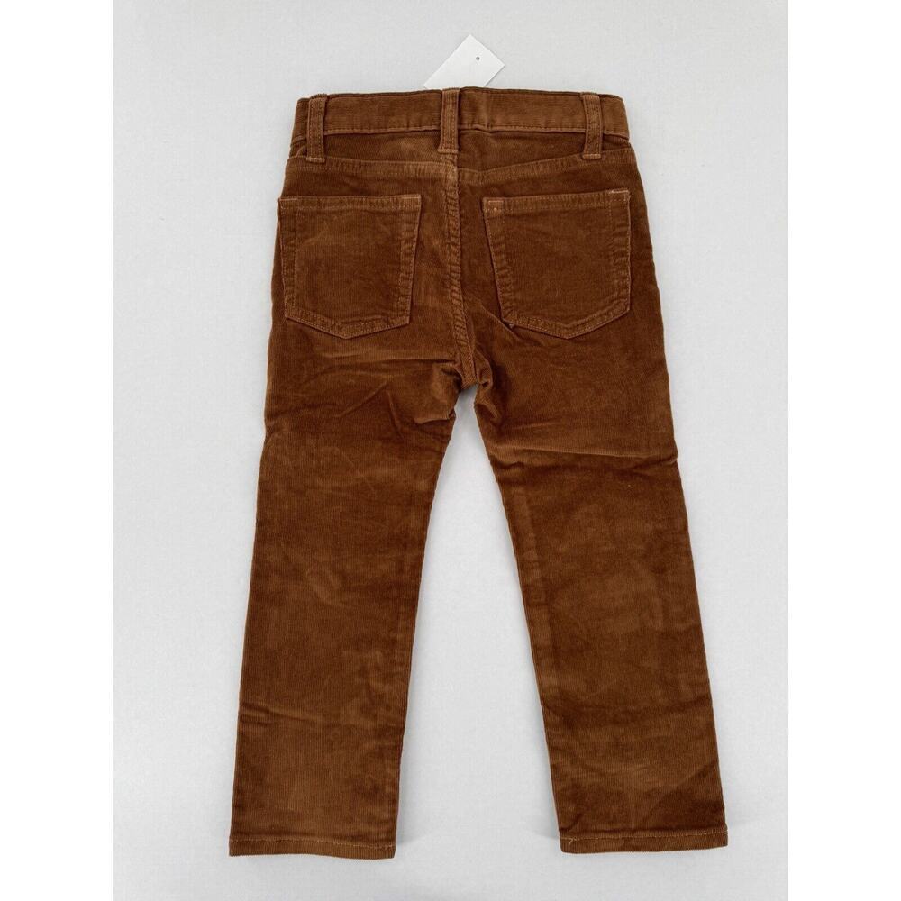 Crewcuts Corduroy Slim Flex Pants Boys Size 3 Dark Acorn Brown Holiday NWT $60 - Picture 4 of 11